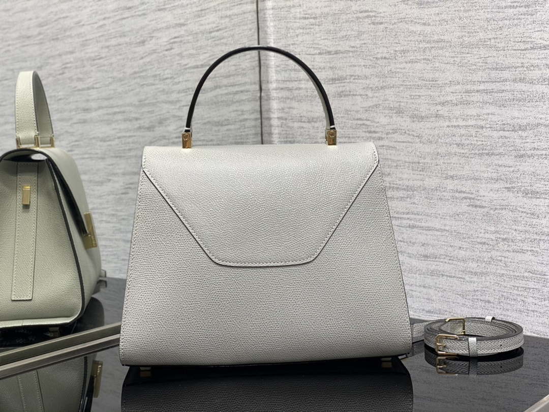 Valextra WBES0056028 Iside Top Handle Medium Bag Gray