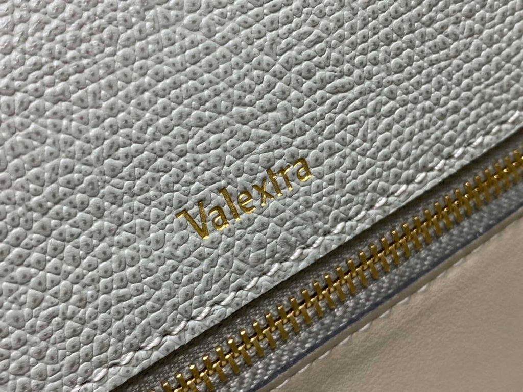 Valextra WBES0056028 Iside Top Handle Medium Bag Gray