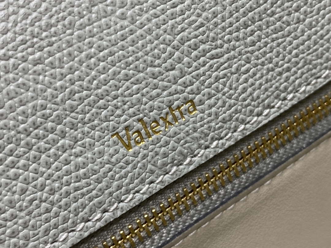 Valextra WBES0056028 Iside Top Handle Medium Bag Gray