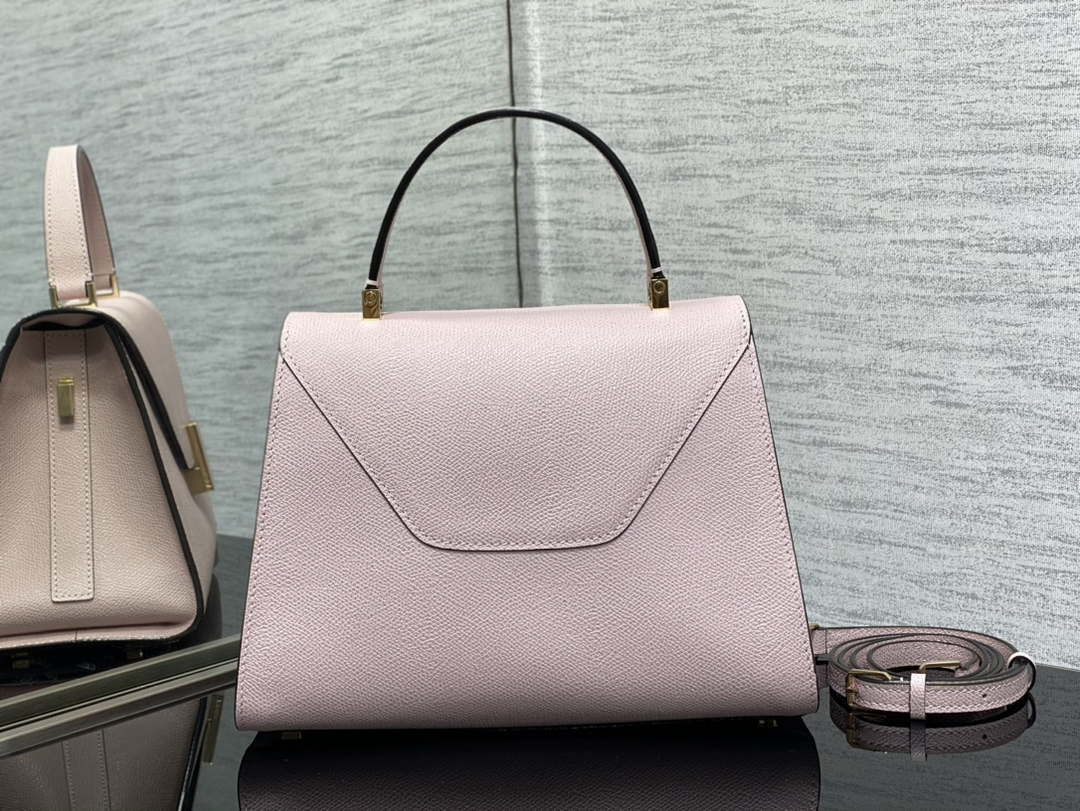 Valextra WBES0056028 Iside Top Handle Medium Bag Light Pink