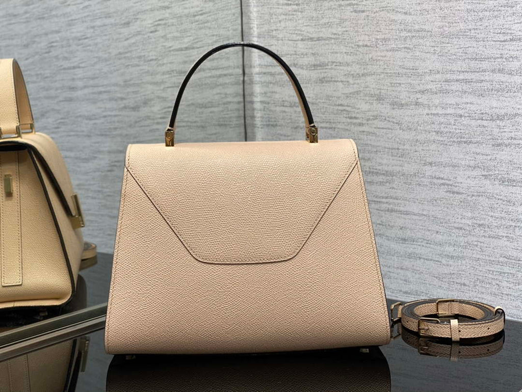 Valextra WBES0056028 Iside Top Handle Medium Bag Nude