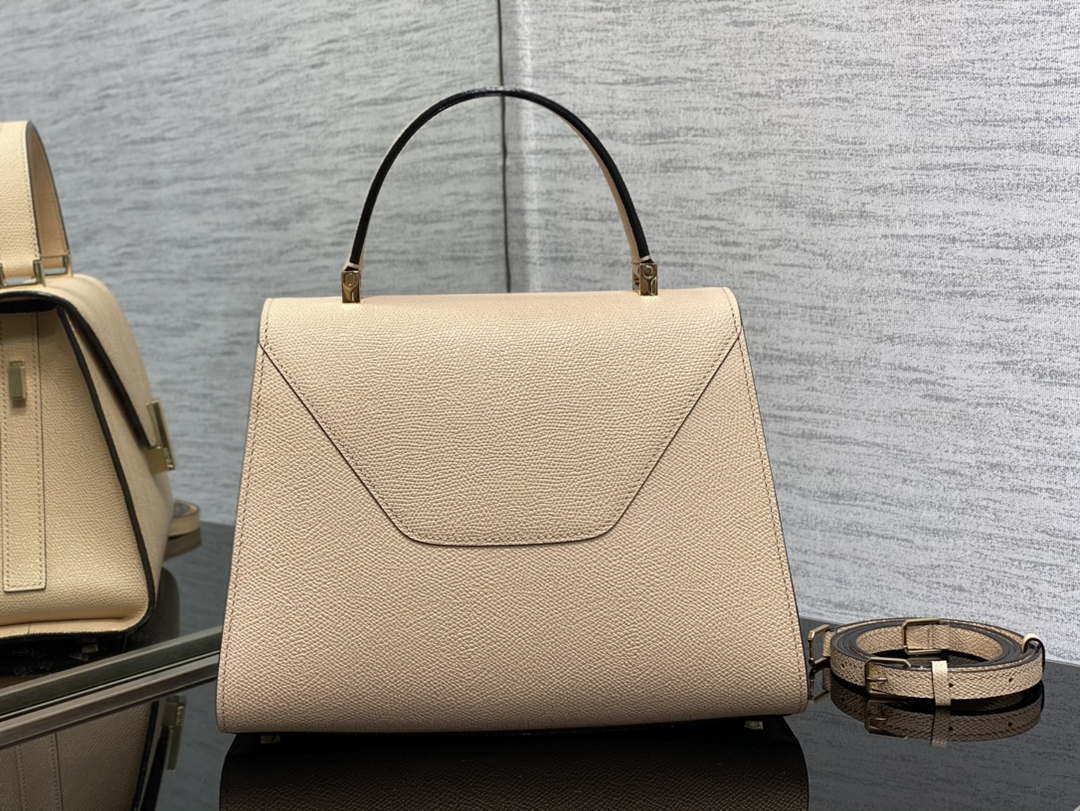 Valextra WBES0056028 Iside Top Handle Medium Bag Nude