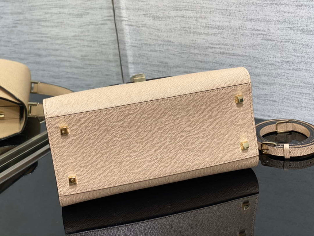 Valextra WBES0056028 Iside Top Handle Medium Bag Nude