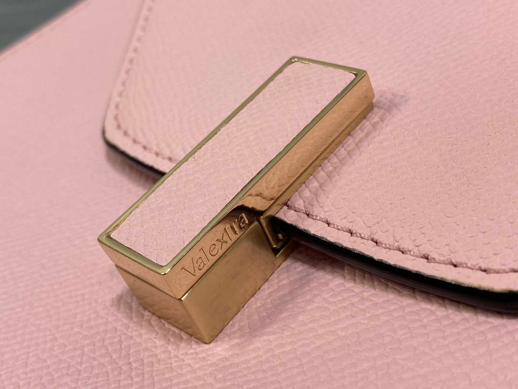 Valextra WBES0056028 Iside Top Handle Medium Bag Pink