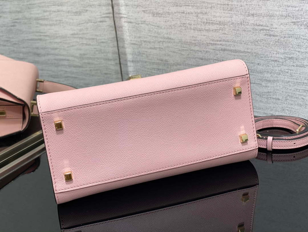 Valextra WBES0056028 Iside Top Handle Medium Bag Pink