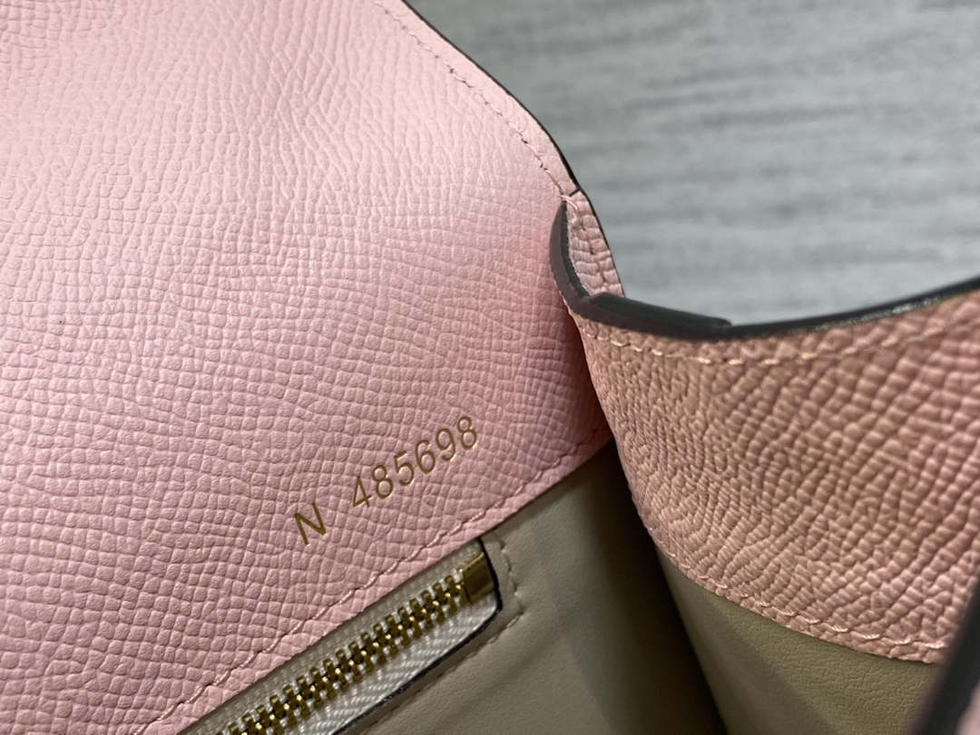 Valextra WBES0056028 Iside Top Handle Medium Bag Pink
