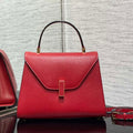 Valextra WBES0056028 Iside Top Handle Medium Bag Red - Default Title - View 1