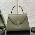Valextra WBES0056028 Iside Top Handle Medium Bag Green - Default Title - View 1