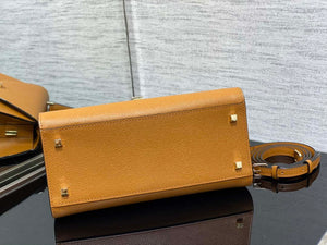 Valextra WBES0056028 Iside Top Handle Medium Bag Tan - Default Title - View 6
