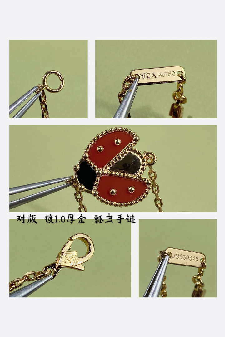 Van Cleef & Arpels Lucky Spring pendant open wings ladybug Rose Gold VCARP7R100