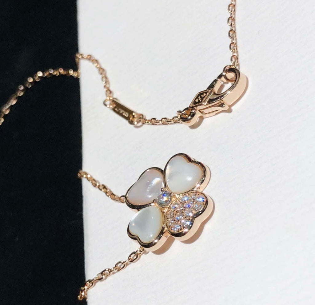 Van Cleef Arpels VCARO8FO00 Necklace Sweet Alhambra Pendant Rose Gold V80991