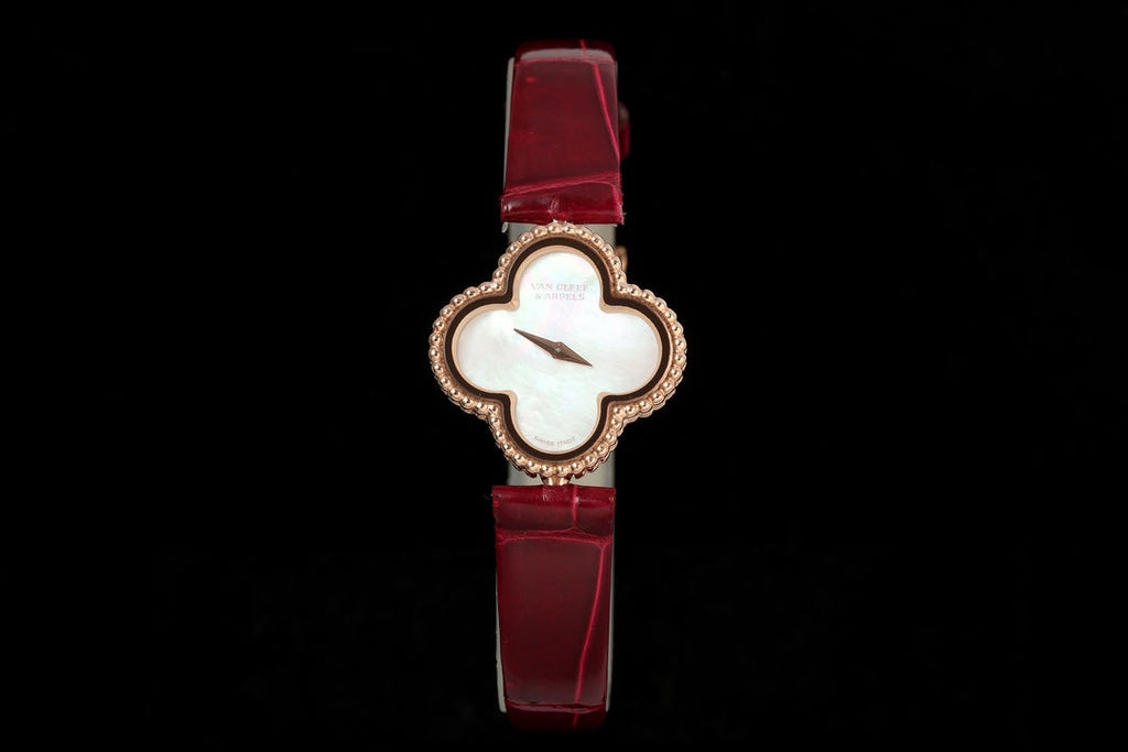 Van Cleef & Arpels VCARO8SF00 Sweet Alhambra watch 18K rose gold Mother-of-pearl VCA90001