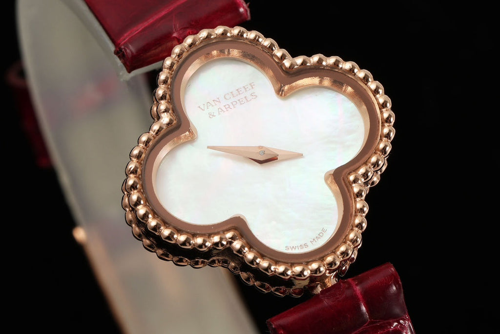 Van Cleef & Arpels VCARO8SF00 Sweet Alhambra watch 18K rose gold Mother-of-pearl VCA90001