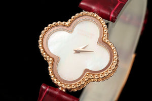 Van Cleef & Arpels VCARO8SF00 Sweet Alhambra watch 18K rose gold Mother-of-pearl VCA9006 With diamond - Default Title - View 2