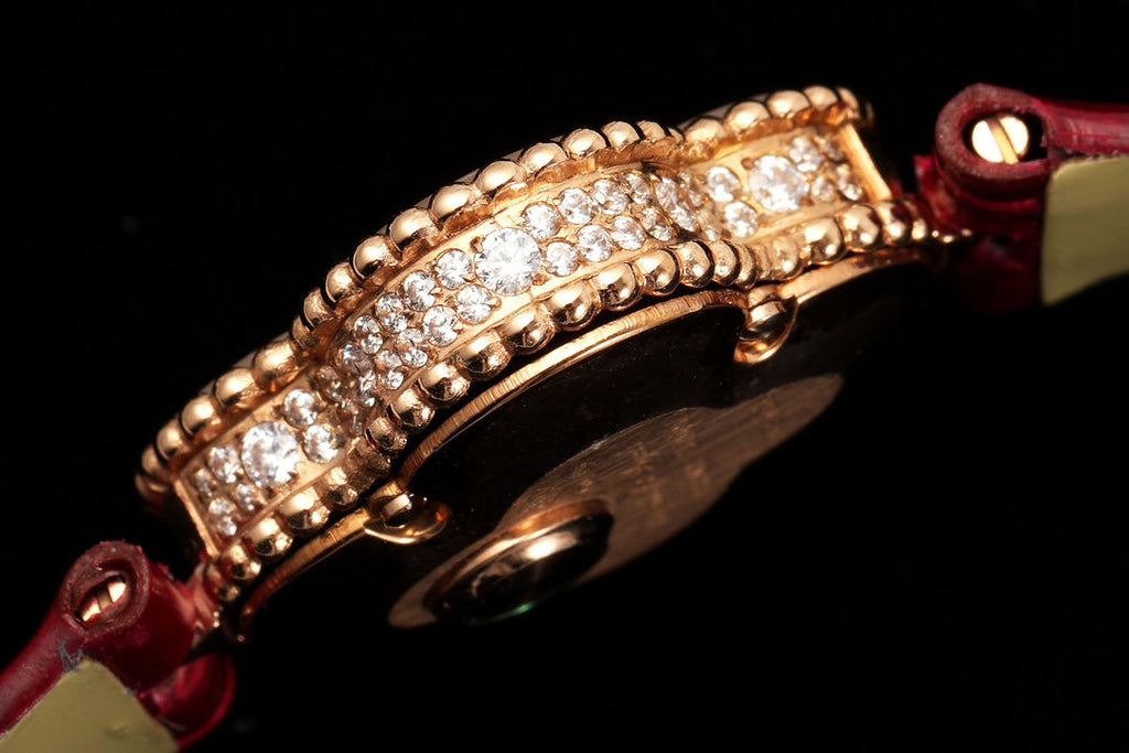 Van Cleef & Arpels VCARO8SF00 Sweet Alhambra watch 18K rose gold Mother-of-pearl VCA9006 With diamond