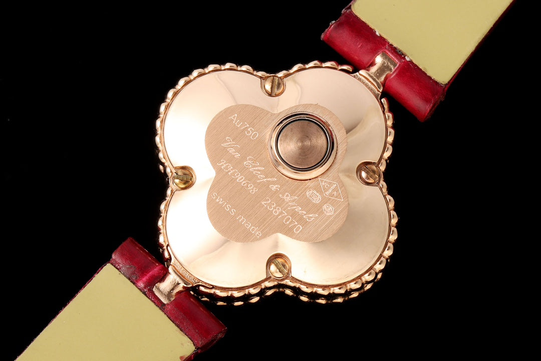 Van Cleef & Arpels VCARO8SF00 Sweet Alhambra watch 18K rose gold Mother-of-pearl VCA9006 With diamond