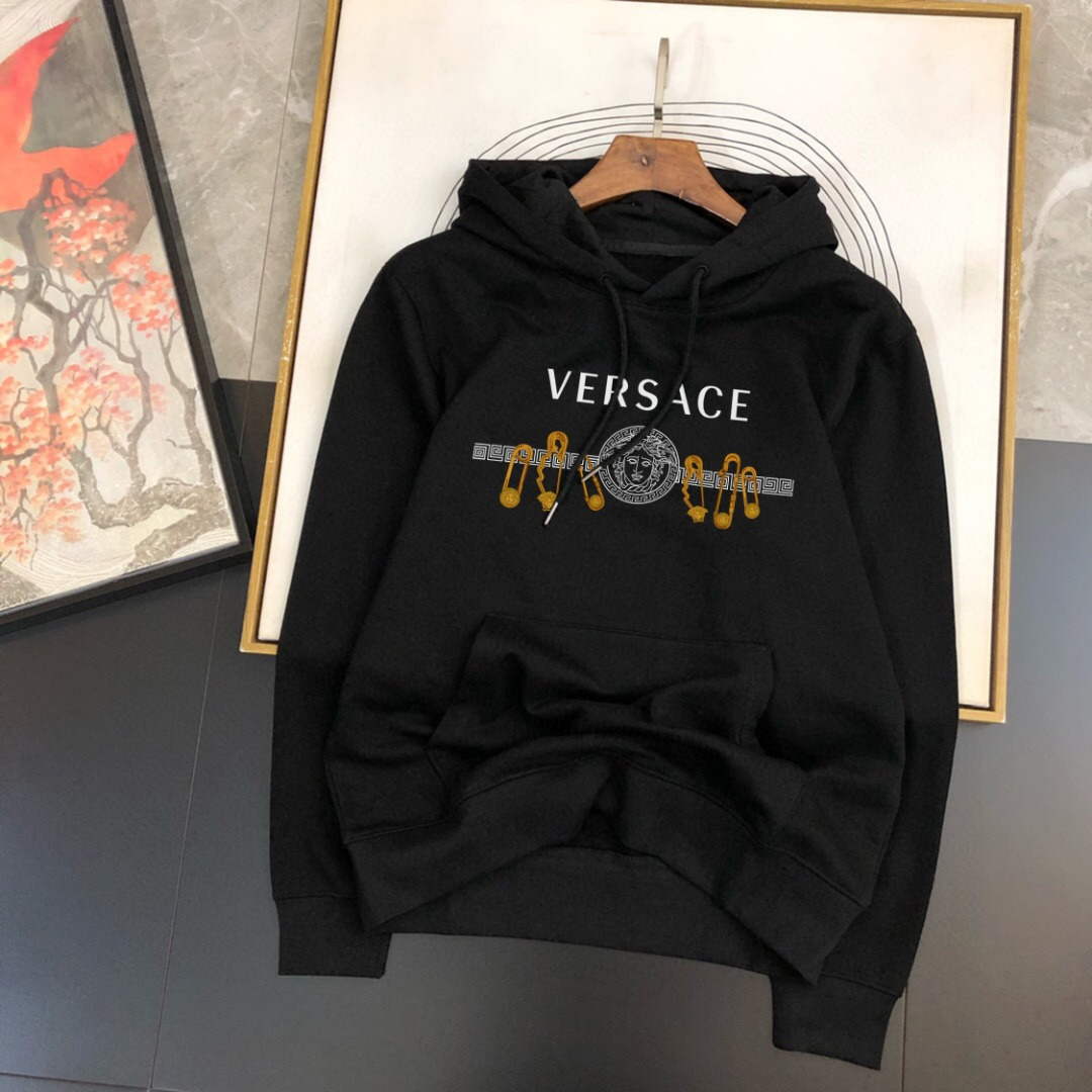 Versace 1006481 Men's Hoodie Medusa Logo Sweatshirt V77554