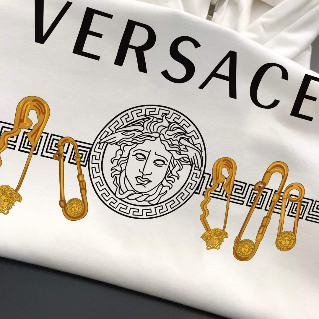 Versace 1006481 Men's Hoodie Medusa Logo Sweatshirt V77555