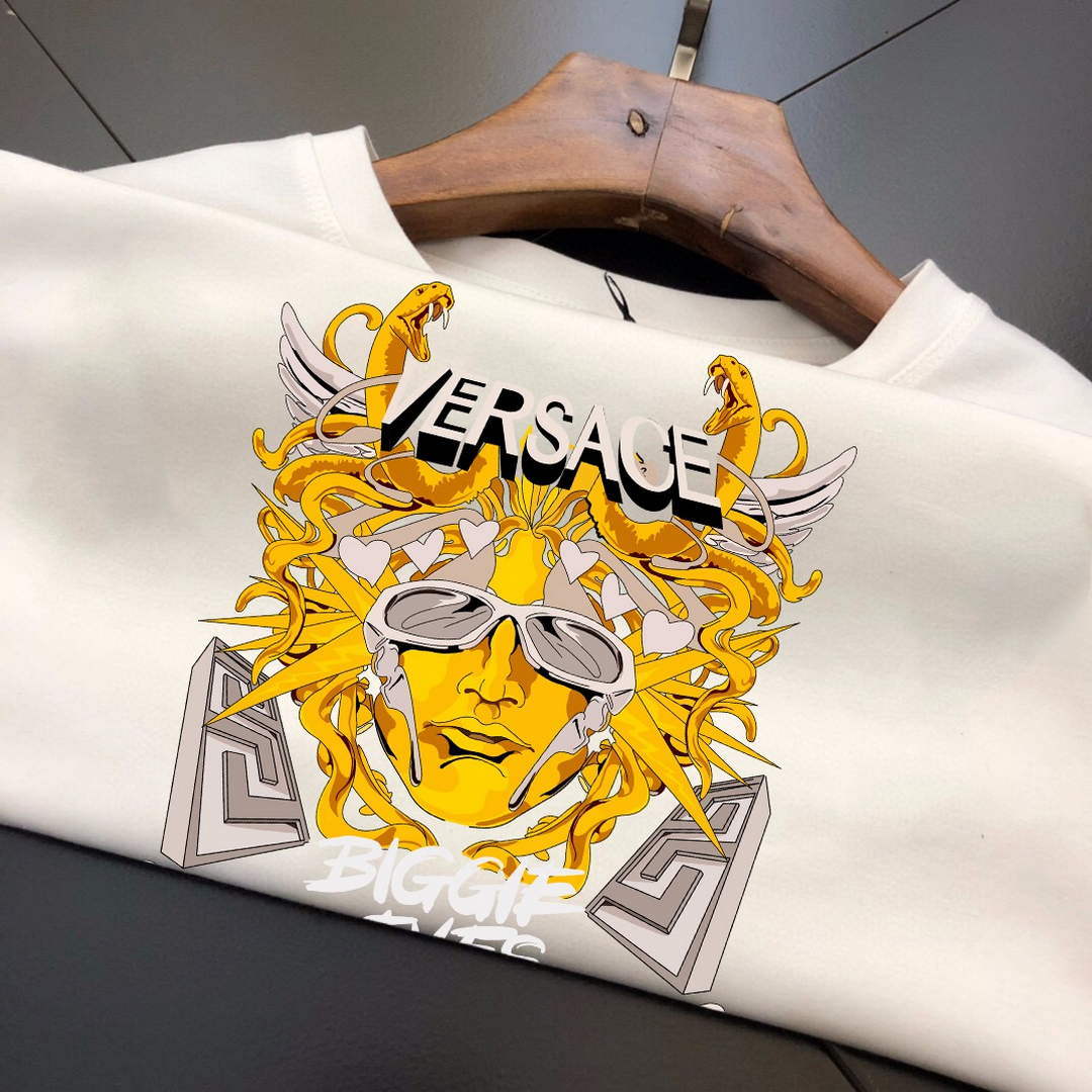 Versace 1006481 Men's Medusa Biggie Logo Hoodie V77541