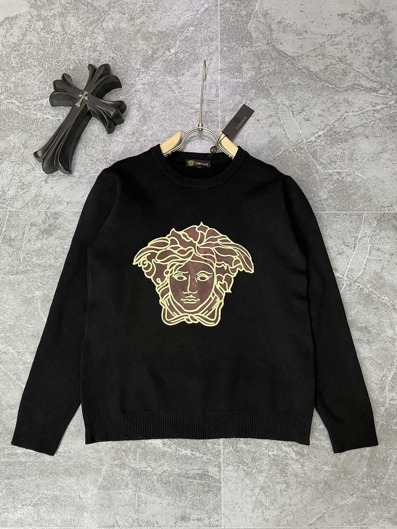 Versace 1007981 Men's Clothing Medusa Logo Sweater V77570