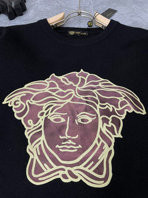 Versace 1007981 Men's Clothing Medusa Logo Sweater V77570 - M - View 4