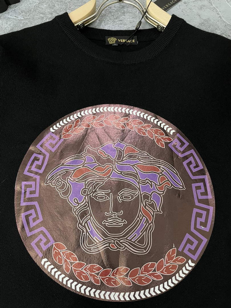 Versace 1007981 Men's Clothing Medusa Logo Sweater V77572