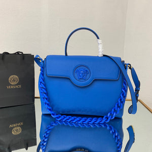 Versace DBFI038 La Medusa Large Handbag 1038 Blue - Default Title - View 1