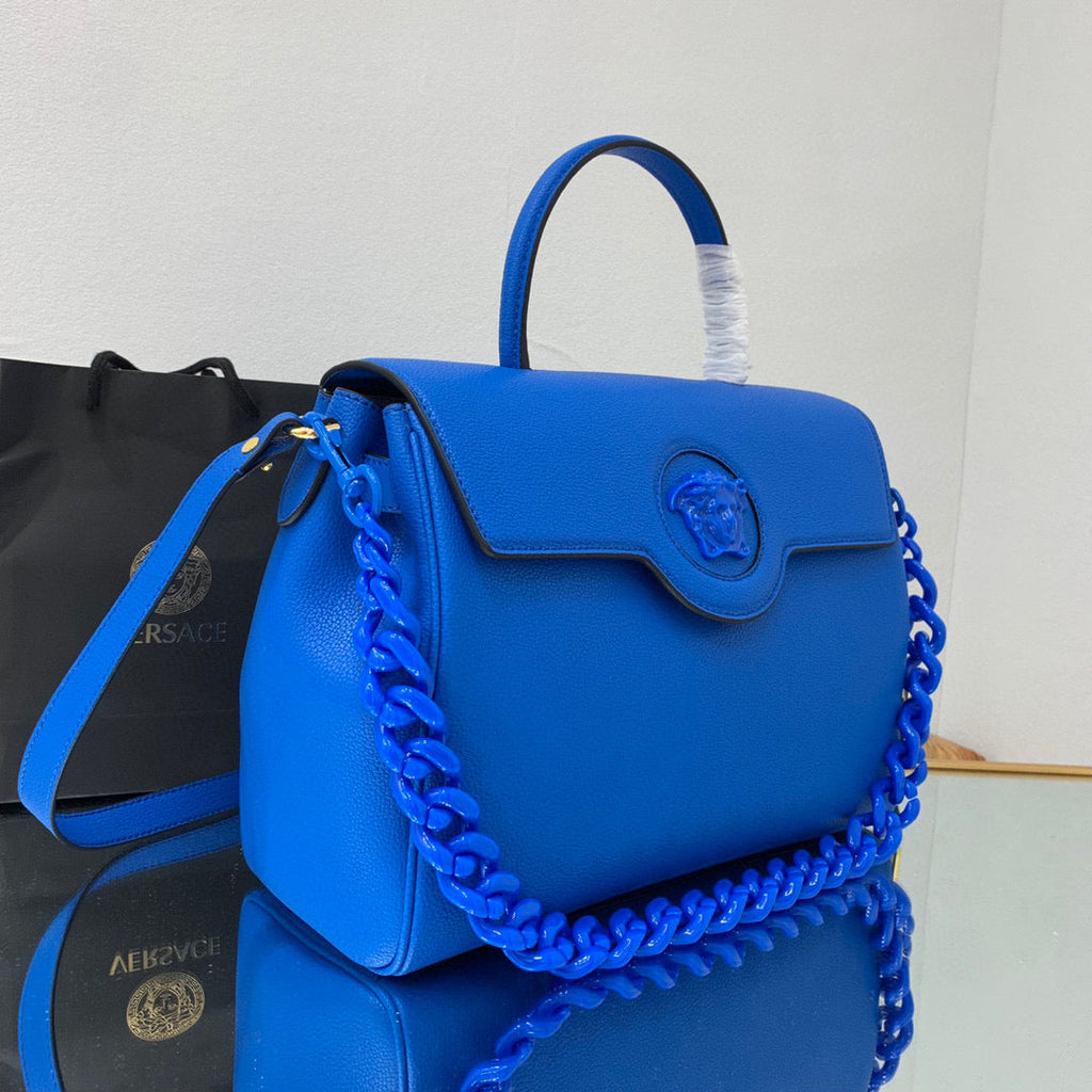 Versace DBFI038 La Medusa Large Handbag 1038 Blue