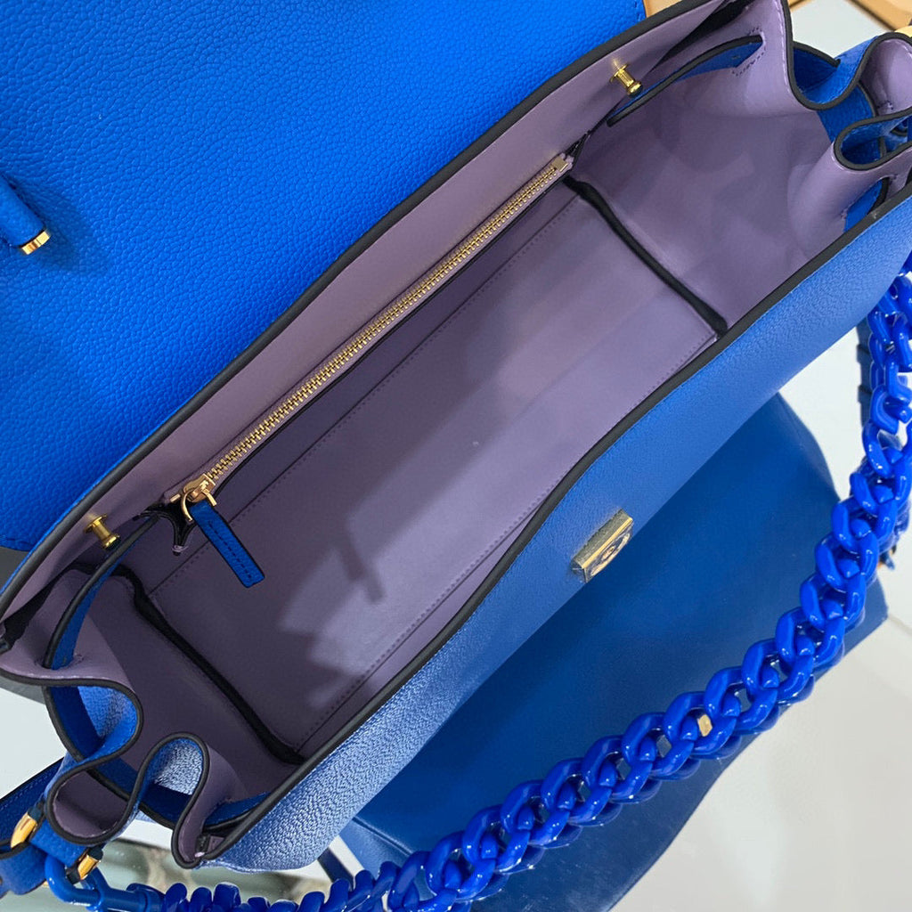 Versace DBFI038 La Medusa Large Handbag 1038 Blue