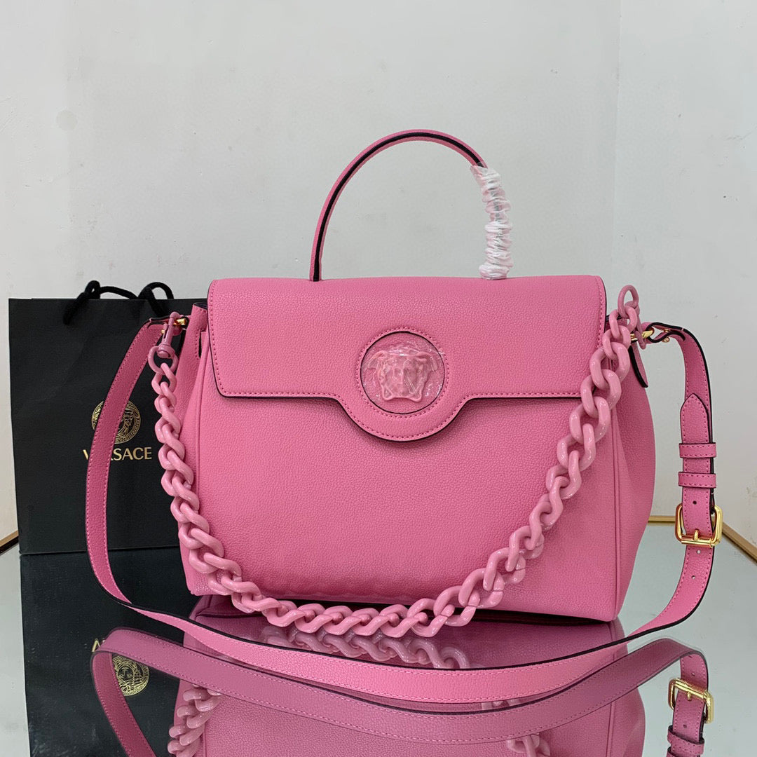 Versace DBFI038 La Medusa Large Handbag 1038 Pink - Default Title - View 1