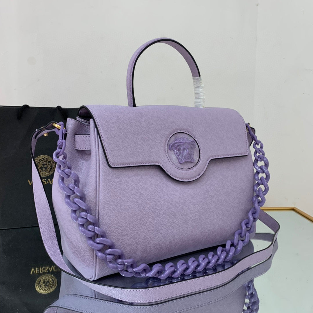 Versace DBFI038 La Medusa Large Handbag 1038 Purple