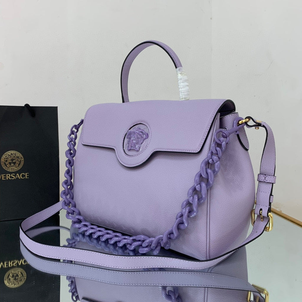 Versace DBFI038 La Medusa Large Handbag 1038 Purple