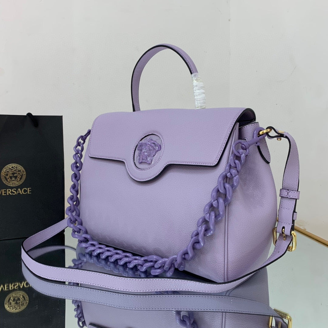Versace DBFI038 La Medusa Large Handbag 1038 Purple - Default Title - View 4