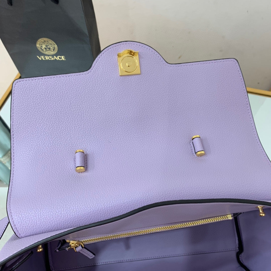 Versace DBFI038 La Medusa Large Handbag 1038 Purple