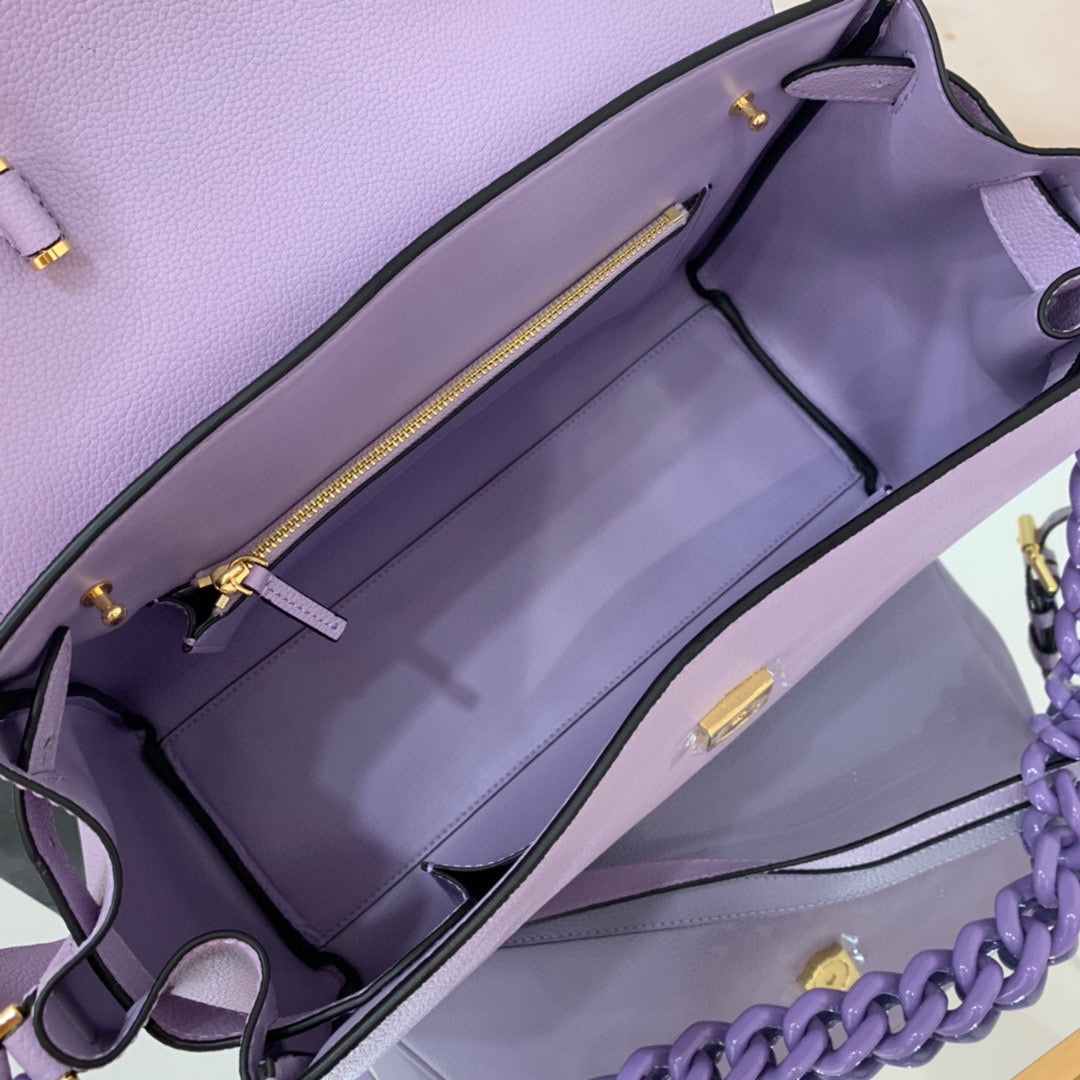 Versace DBFI038 La Medusa Large Handbag 1038 Purple