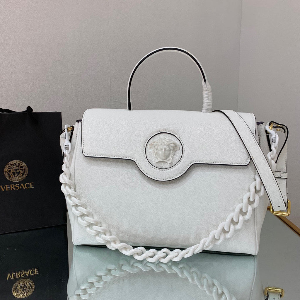 Versace DBFI038 La Medusa Large Handbag 1038 White