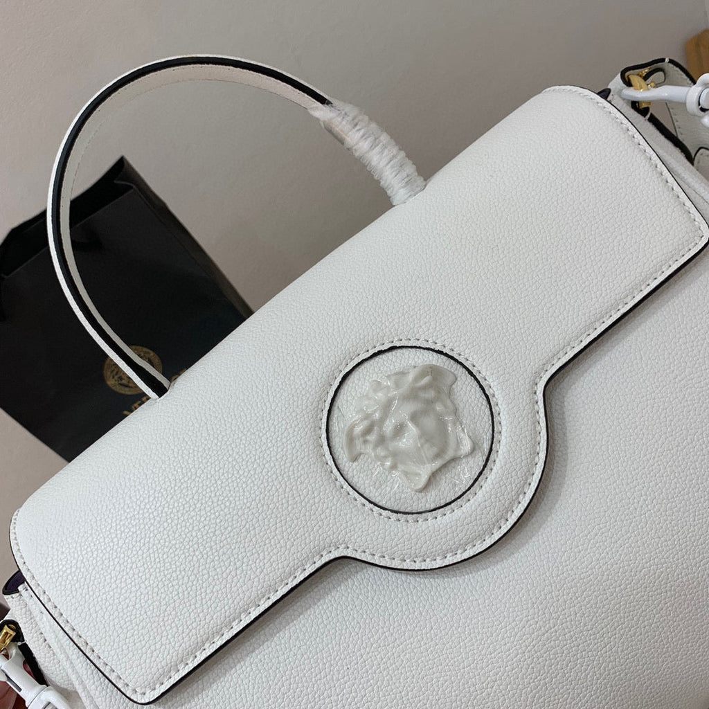 Versace DBFI038 La Medusa Large Handbag 1038 White
