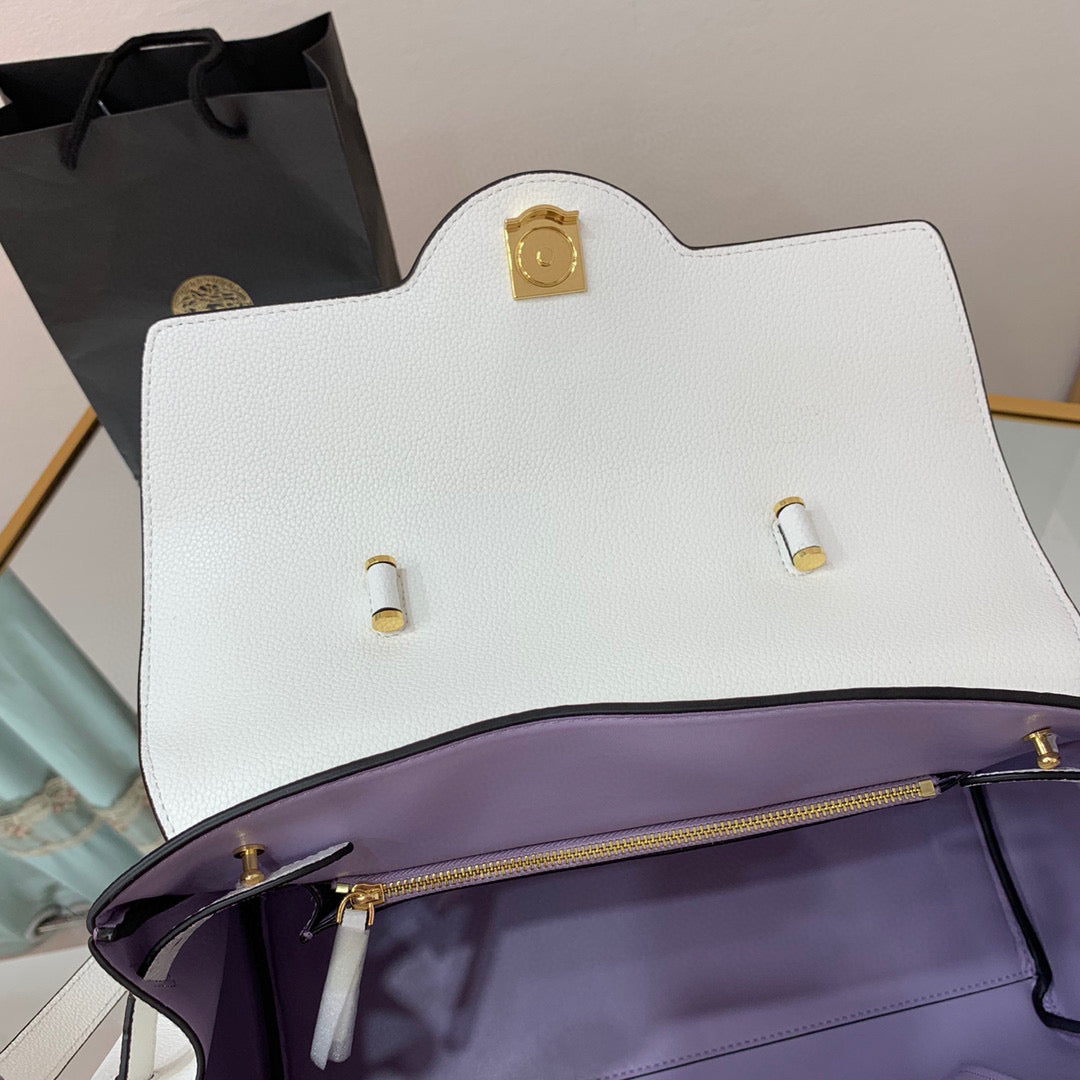 Versace DBFI038 La Medusa Large Handbag 1038 White