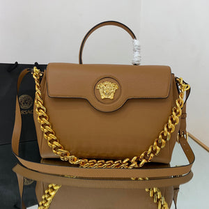Versace DBFI038 La Medusa Large Handbag 1038 Tan - Default Title - View 1