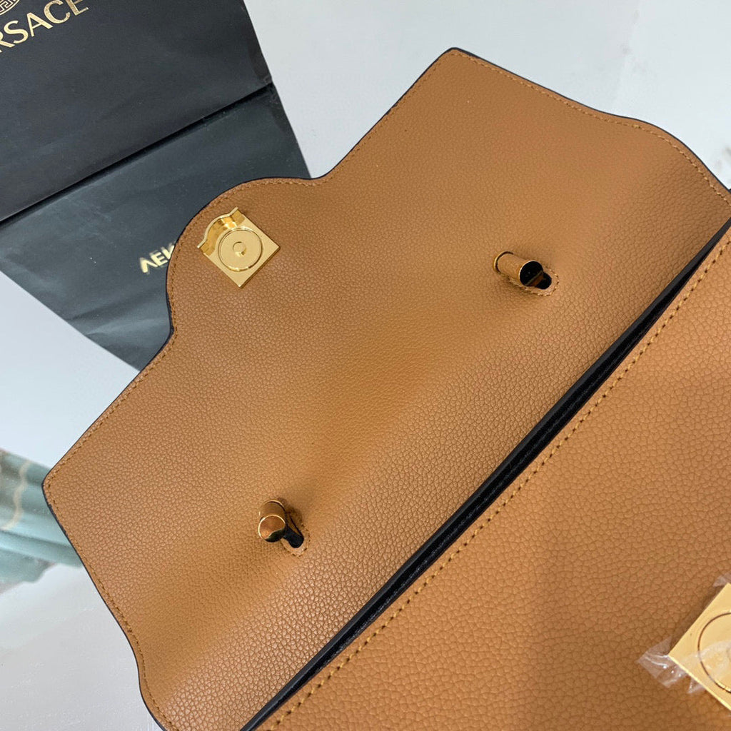 Versace DBFI038 La Medusa Large Handbag 1038 Tan