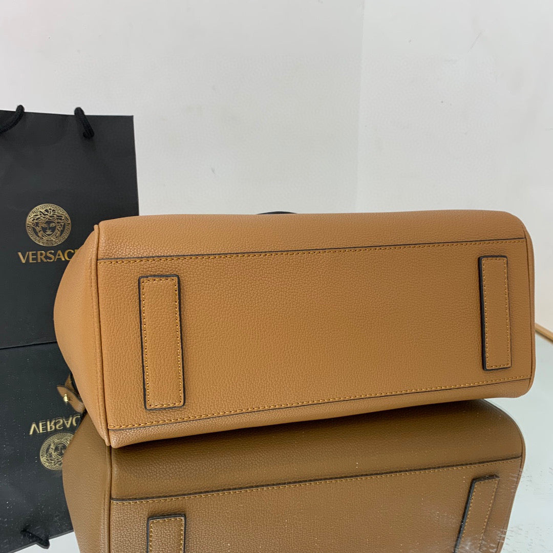 Versace DBFI038 La Medusa Large Handbag 1038 Tan