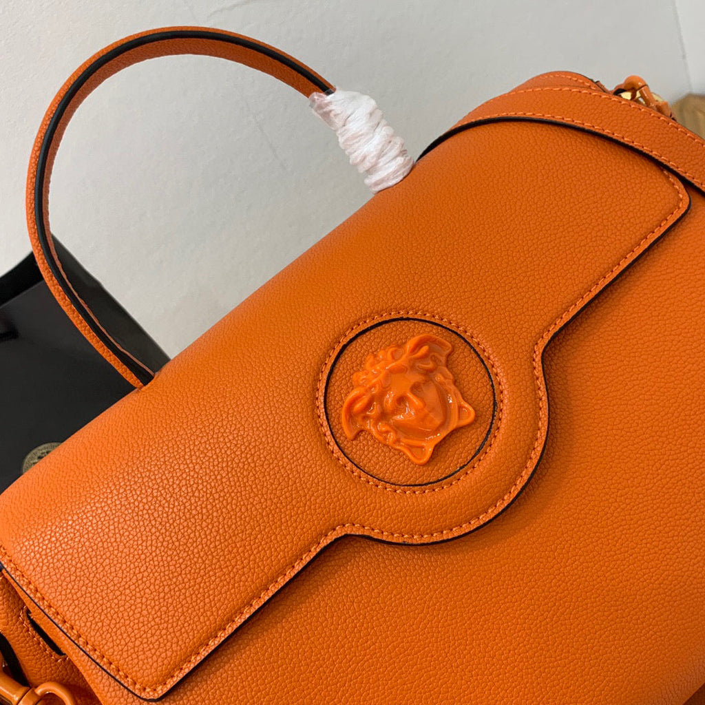 Versace DBFI038 La Medusa Large Handbag 1038 Orange