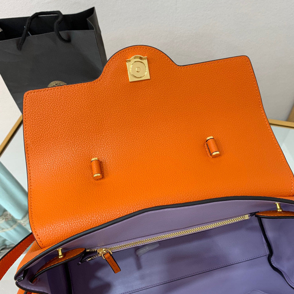 Versace DBFI038 La Medusa Large Handbag 1038 Orange