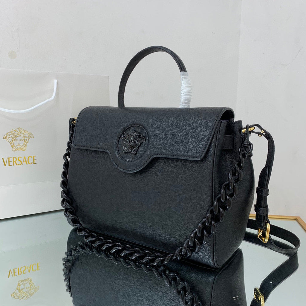 Versace DBFI038 La Medusa Large Handbag 1038 Black