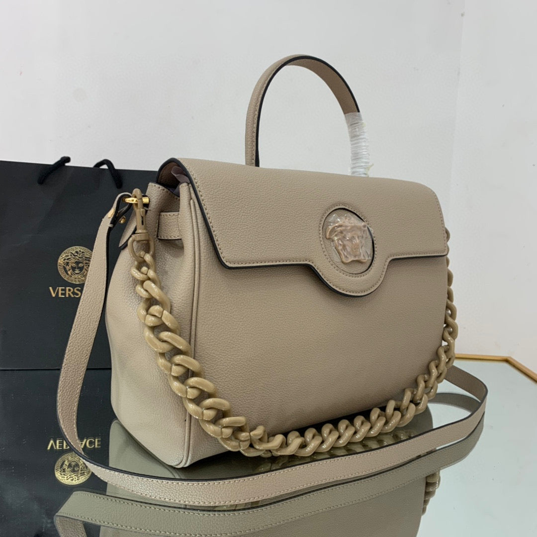 Versace DBFI038 La Medusa Large Handbag 1038 Gray