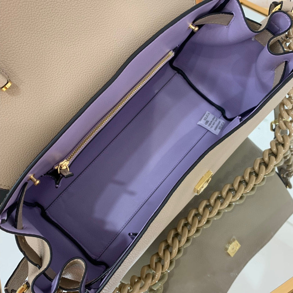 Versace DBFI038 La Medusa Large Handbag 1038 Gray