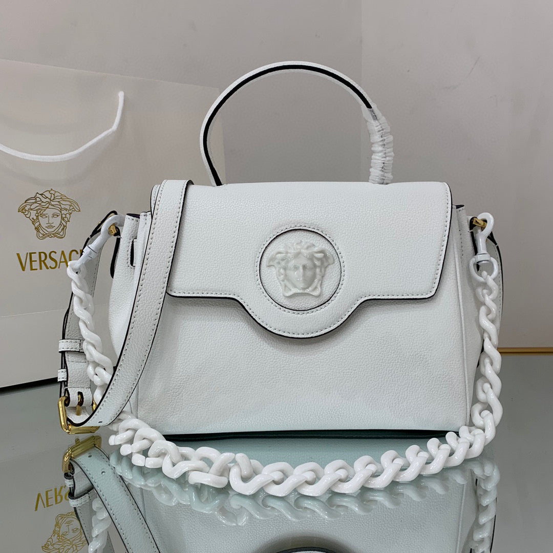 Versace DBFI039 La Medusa Medium Handbag 1039 White - Default Title - View 1