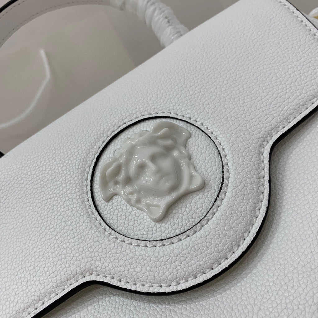 Versace DBFI039 La Medusa Medium Handbag 1039 White