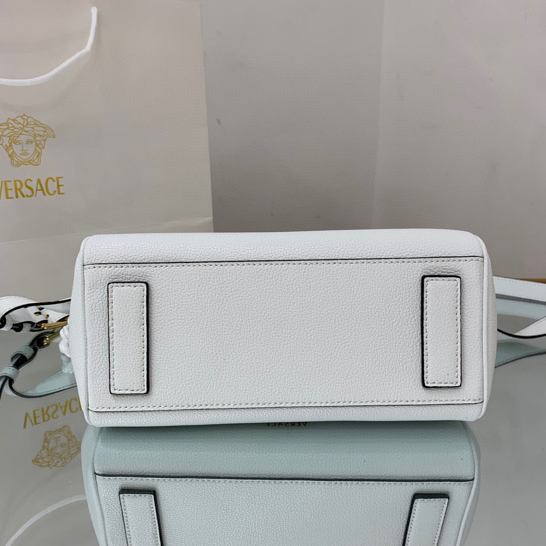 Versace DBFI039 La Medusa Medium Handbag 1039 White