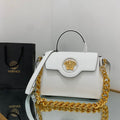 Versace DBFI039 La Medusa Medium Handbag 1039 White Gold - Default Title - View 1